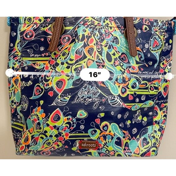 Sakroots Denim Songbird Metro Tote bag - Picture 7 of 10